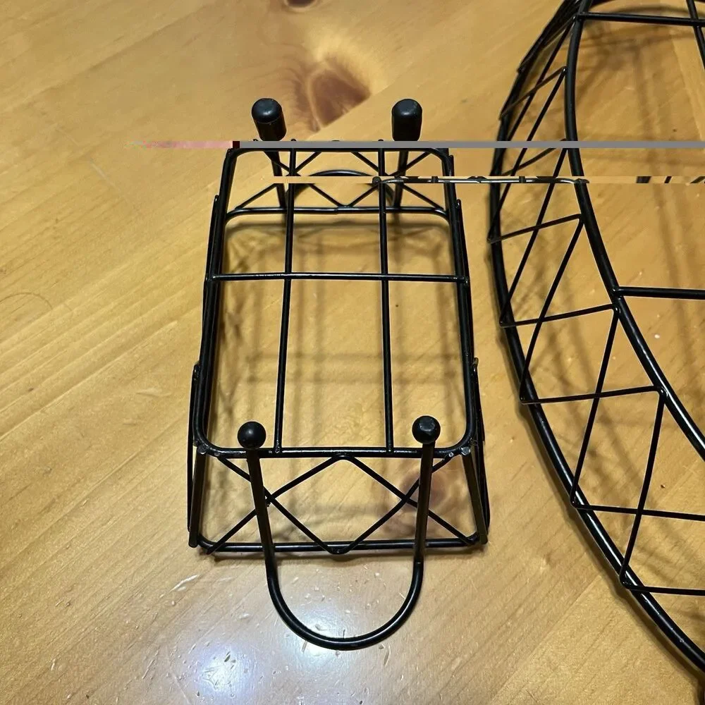 Temp-tations Black Wire Serving Racks Replacement Lot of 3 Oval Assorted Size